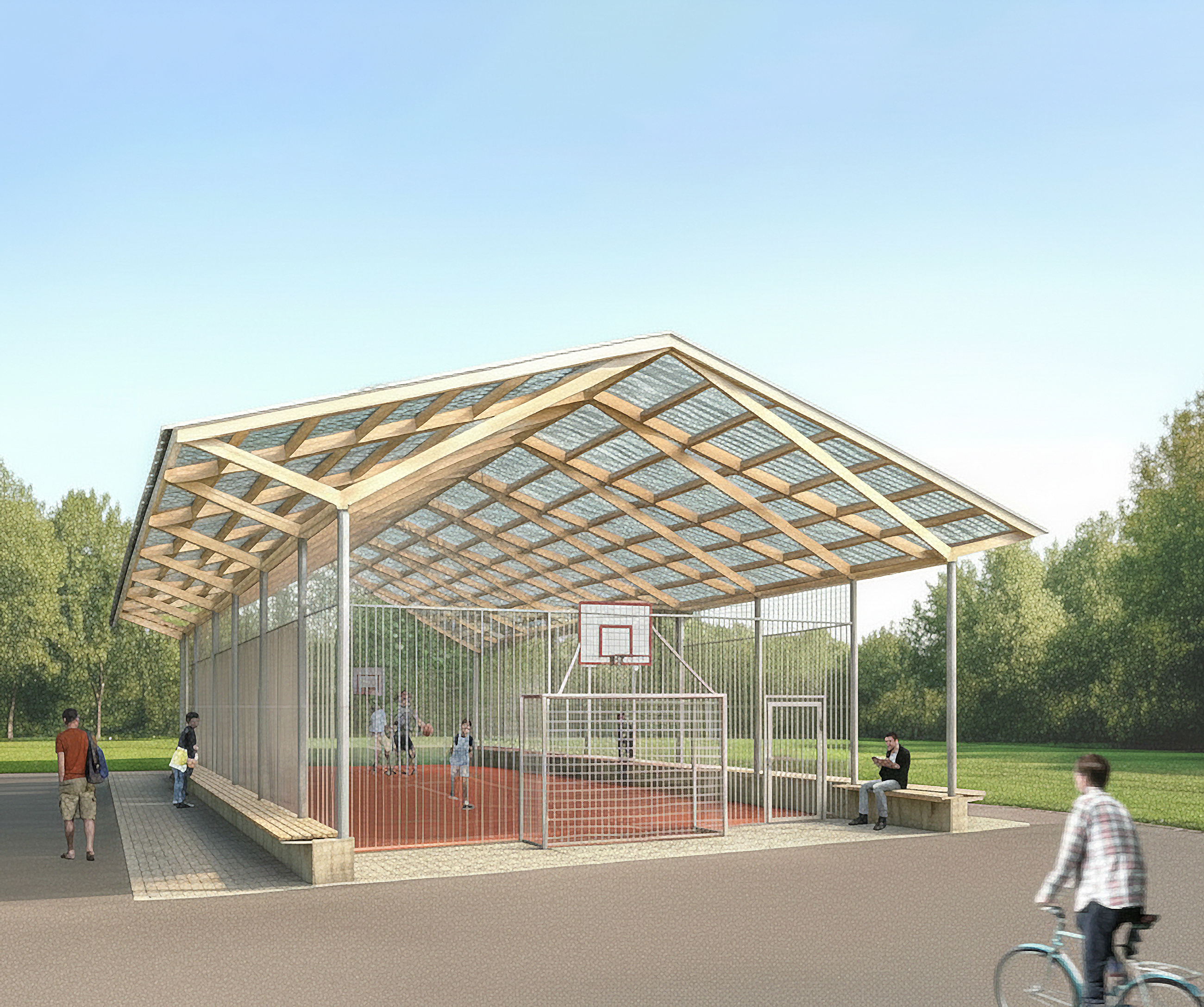 Visualisierung der Sportstätte